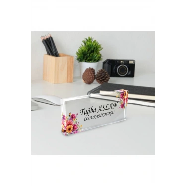 Masaüstü İsimlik Masa Üstü İsimlik Akrilik Masa İsimliği Ofis Makam İşyeri Hediyesi
