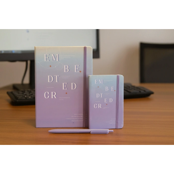 2 Adet Ajanda Çizgili Not Defteri-Uçlu Kalem Hediyeli Embedtedcr