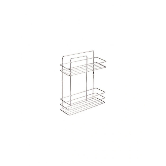 Banyo Köşe Rafı 2 Katlı Şampuanlık Paslanmaz