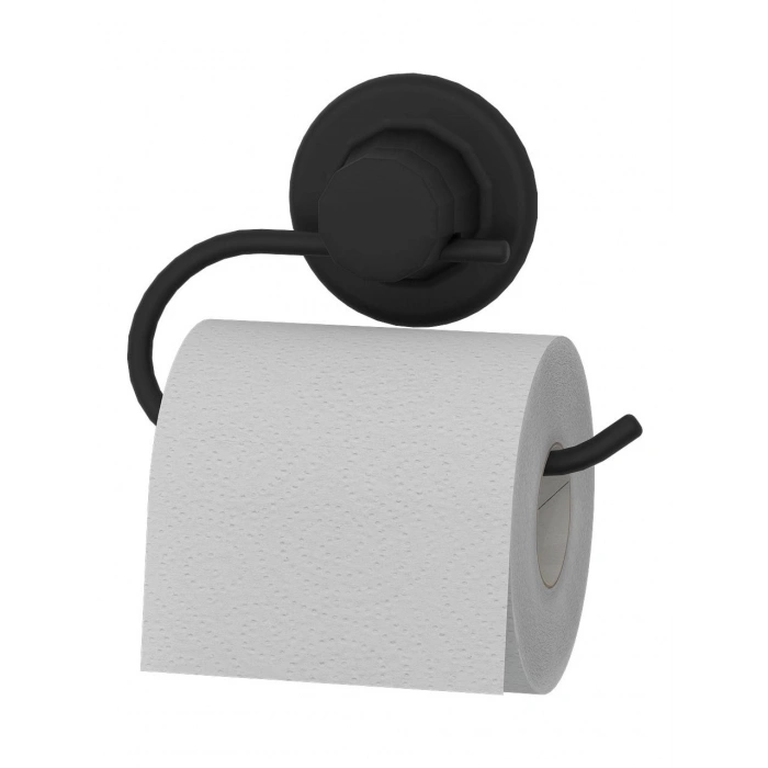 Paslanmaz Vakumlu Tuvalet Kağıdı Askısı Siyah
