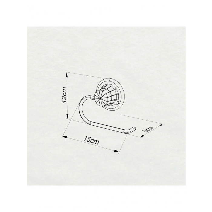 Paslanmaz Vakumlu Tuvalet Kağıdı Askısı Siyah