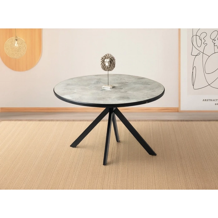 Ahşap Yuvarlak Açılır Büyüyen Yemek Mutfak Masası Mermer Desen 70x120cm SADECE MASA FİYATIDIR
