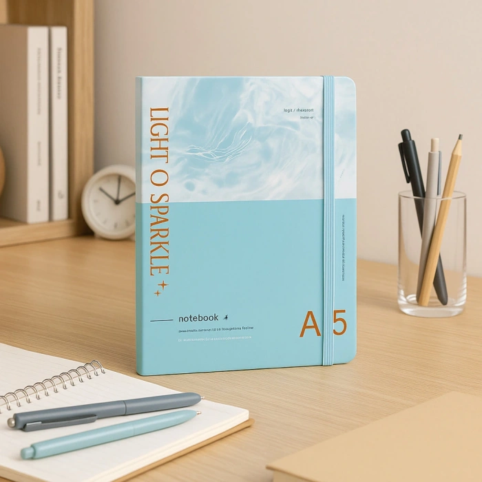 2 Adet Ajanda Çizgili Not Defteri-Uçlu Kalem Hediyeli Light Of Sparkle