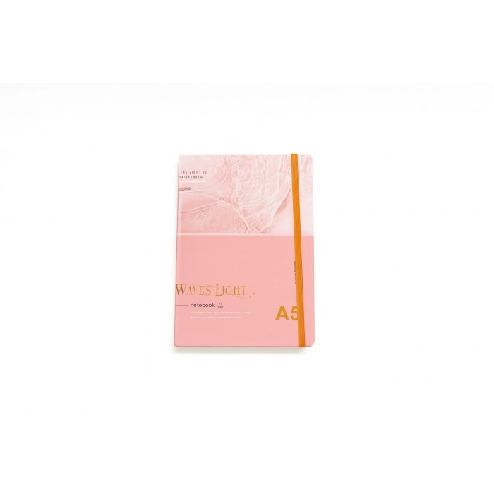 Ajanda Günlük Çizgili Not Defteri Notebook Waves Light