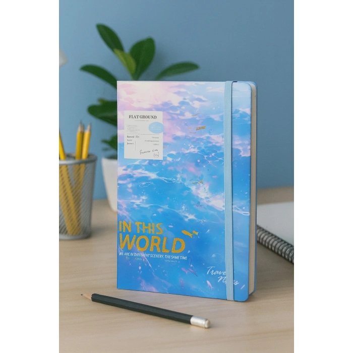 Ajanda Günlük Kareli Not Defteri Notebook In This World