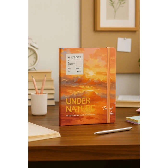 Ajanda Günlük Kareli Not Defteri Notebook Under Nature