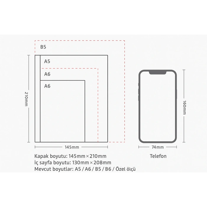 Deri Ajanda Günlük Not Defteri Notebook Lacivert