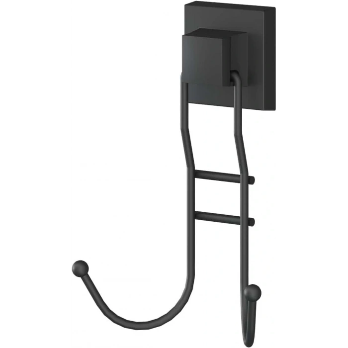 Banyo Havlu Askısı 2 Kancalı Paslanmaz Siyah EasyFix