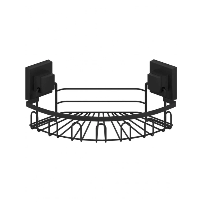 Banyo Köşe Rafı Paslanmaz EasyFix Siyah