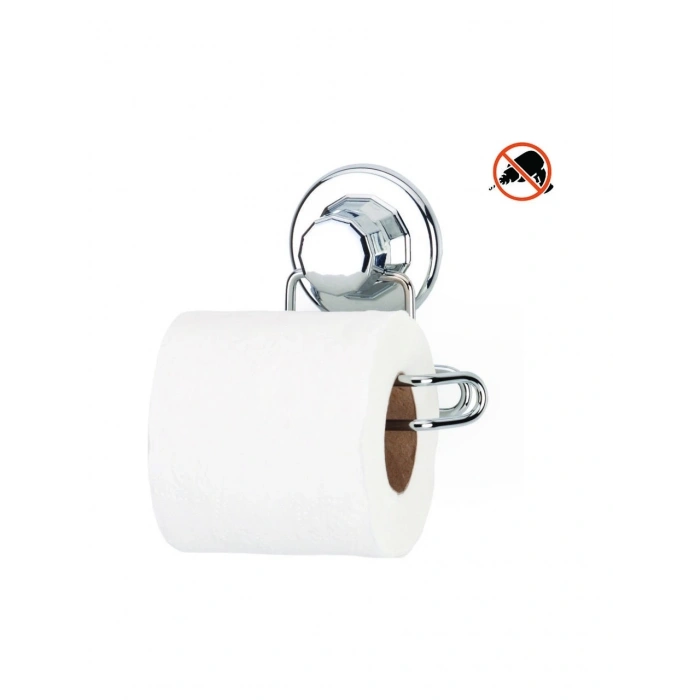 Banyo Köşe Rafı Tek Katlı Şampuanlık Vidalı + Vakumlu Tuvalet Kağıtlık