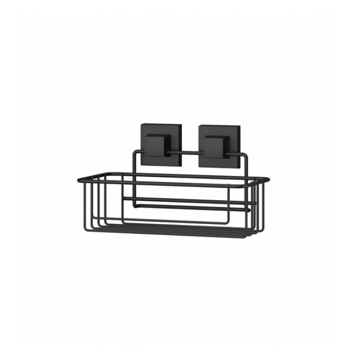 Banyo Rafı Paslanmaz Yapışkanlı EasyFix Siyah