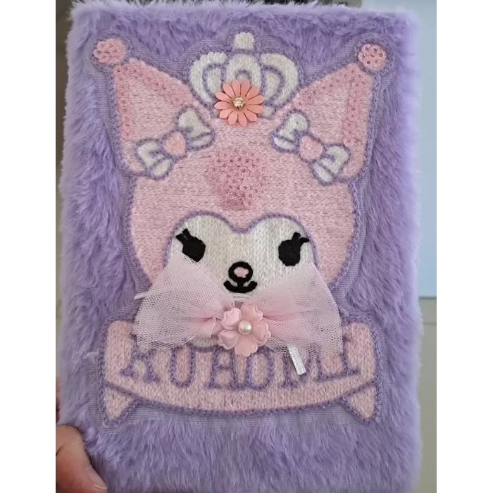 Çocuk Peluşlu Anı Defteri 80 Yaprak İthal Ürün Kuromi