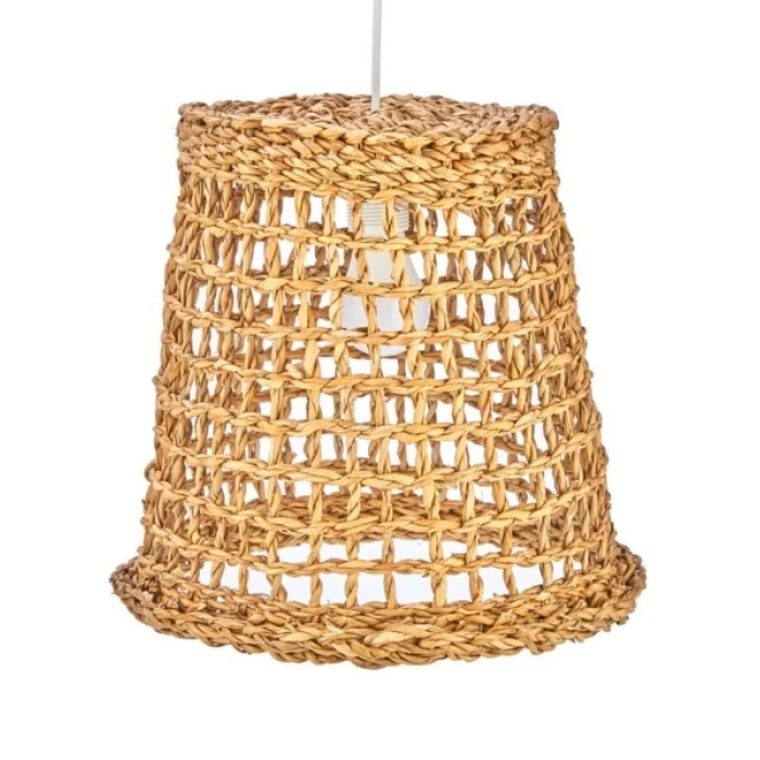 Dekoratif Hasır Avize Natural 35cmx33cm