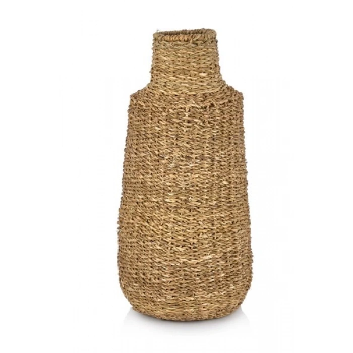 Dekoratif Hasır Vazo Saksılık 60 cm