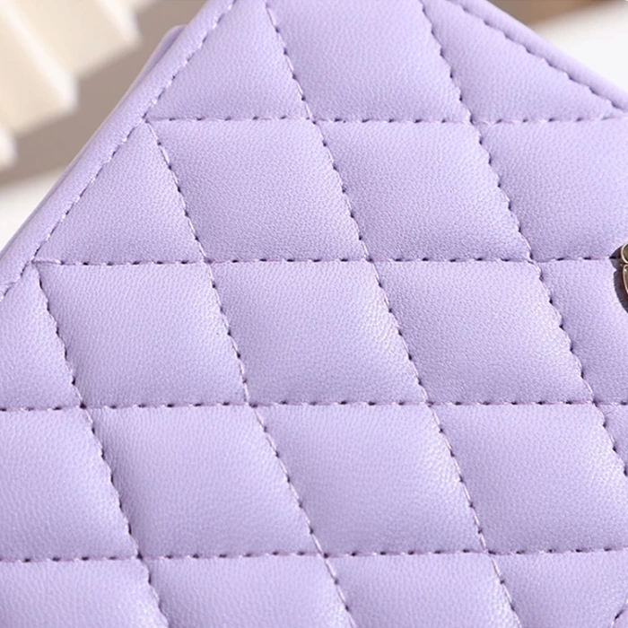 Deri Mini Baklava Desenli Seyahat Takı Bijuteri Mücevher Kutusu Organizer Düzenleyici 11,5cm Lila İthal Ürün