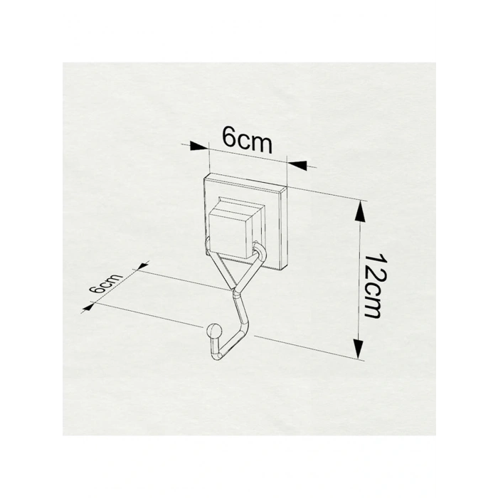 Easyfix Yapışkanlı Banyo Havlu Askısı Siyah