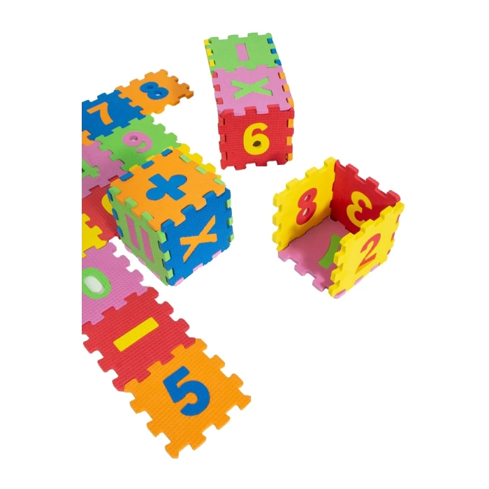 Eva Puzzle Oyun Matı Minder 7mm Matematik Seti 12x12cm 30 Adet
