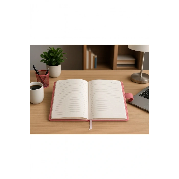 Kilitli Ajanda Günlük Not Defteri Notebook Pembe İthal Ürün