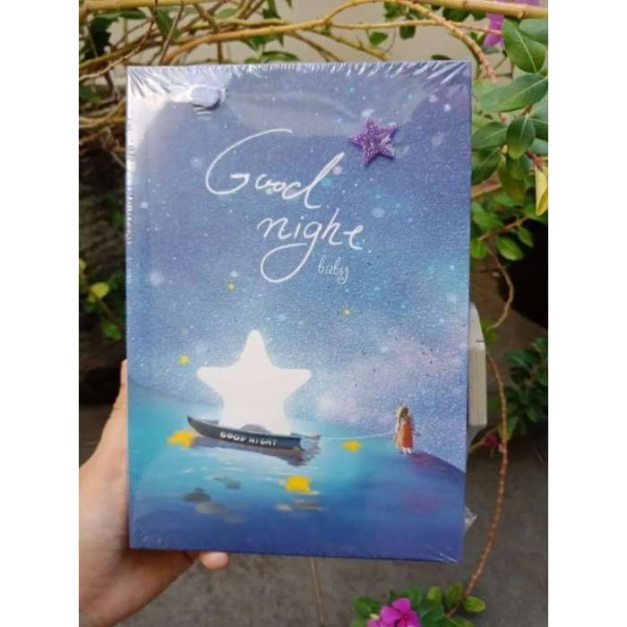 Kilitli Kutulu Ajanda Günlük Not Hatıra Defteri Notebook Good Night
