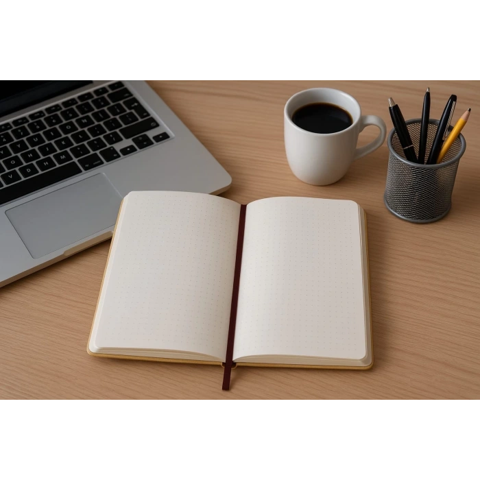 Mıknatıslı Ajanda Günlük Not Defteri Notebook Sarı İthal Ürün