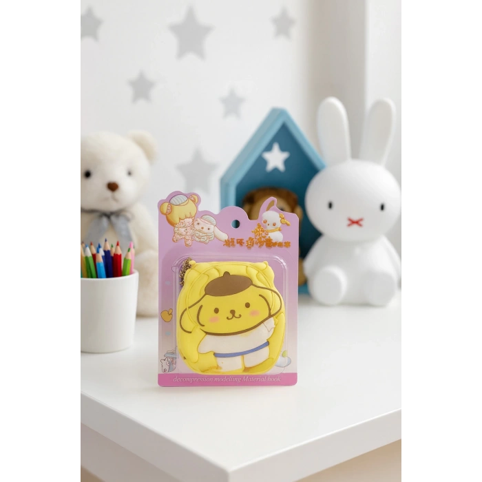 Sanrio Pompompurin Not Defteri Zincirli Anahtarlık Hediyelik Defter Puf Kapak