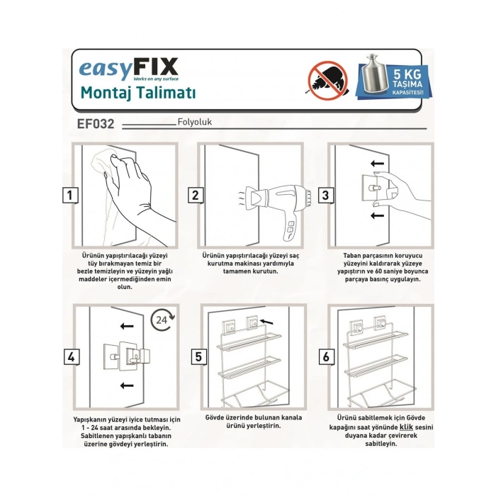 Mutfak Folyo Kağıt Havluluk Streç Tezgah Üstü Yapışkanlı Siyah