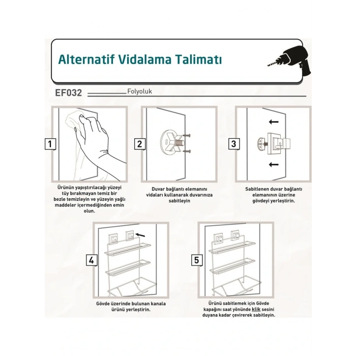 Mutfak Folyo Kağıt Havluluk Streç Tezgah Üstü Yapışkanlı Siyah