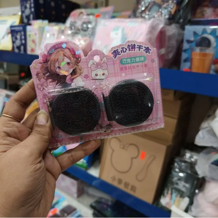 2li Mini Oreo Figürlü Kokulu Not Defteri Zincirli Anahtarlık