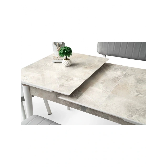 Ortadan Açılır Büyüyen Ahşap Yemek Masası Ceviz 80x130cm SADECE MASA FİYATIDIR