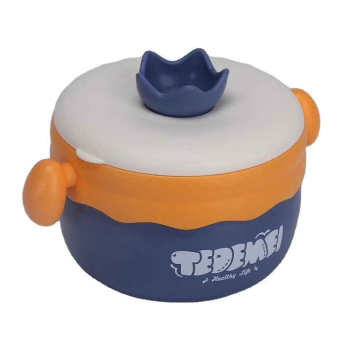 Paslanmaz Çelik Sızdırmaz Saklama Kabı Beslenme Kabı 260-500 ML Mor İthal Ürün