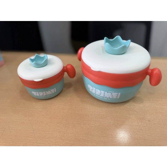 Paslanmaz Çelik Sızdırmaz Saklama Kabı Beslenme Kabı 260-500 ML Yeşil İthal Ürün