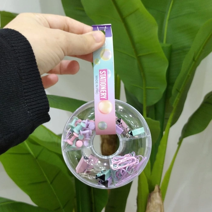Pastel Renkli Klips Ataş Tutacak İğne Sevimli Set