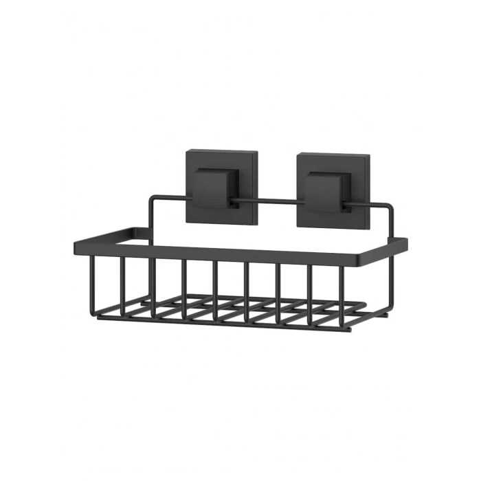 Tek Katlı Banyo Rafı Paslanmaz Siyah EasyFix