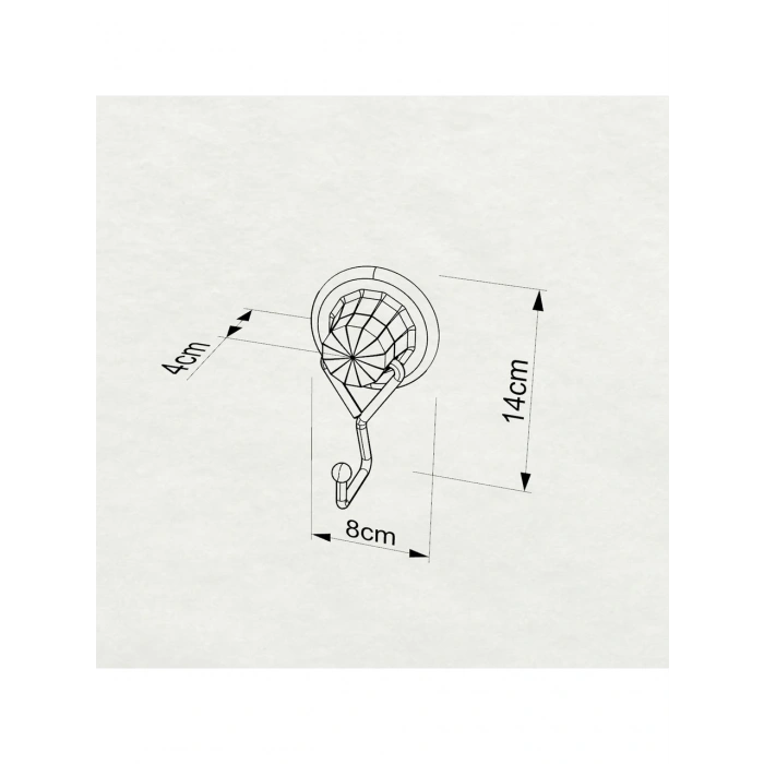 Vakumlu Banyo Havlu Askısı Siyah