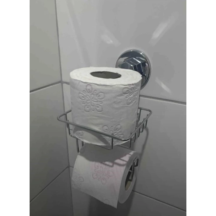 Vakumlu Tuvalet Kağıdı Askısı Yedekli