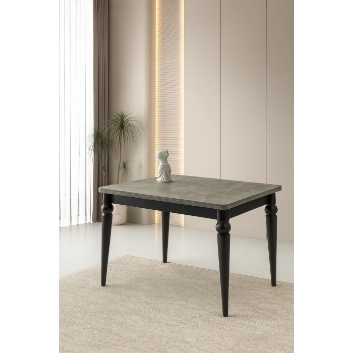 Yandan Açılır Büyüyen Yemek Masası Gümüş Gri 60x90cm