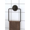Vakumlu Banyo Havlu Askısı Kare Siyah