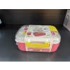 2 Bölmeli Paslanmaz Çelik Sızdırmaz Çatal ve Kaşıklı Saklama Kabı Beslenme Kabı 750 ML Pembe İthal Ürün