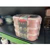 3 Katlı Paslanmaz Çelik Sızdırmaz Saklama Kabı Beslenme Kabı 2,45 Lt. Pembe İthal Ürün