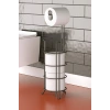 Banyo Tuvalet Kağıdı Askısı Yedekli Ayaklı Siyah