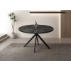 Ahşap Yuvarlak Açılır Büyüyen Yemek Masası Mermer Desen 70x120cm SADECE MASA FİYATIDIR
