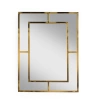 Dekoratif Dikdörtgen Gold Çerçeveli Ayna 120cmx90cm