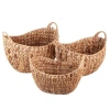 Dekoratif Derin Oval Sele Sepet 3 lü