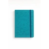 Deri Ajanda Günlük Not Defteri Notebook Turkuaz