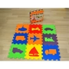 Eva Puzzle Oyun Matı Minder 7mm Taşıtlar 33x33cm 9 Adet