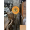 Ledli Tripod Gold Ayaklı Dekoratif Saat Döner Çarklı Gold-Gold