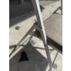 Metal Açılır Katlanır Sandalye Bahçe Balkon Mutfak Sandalyesi Krem-Beyaz Ayaklı 4 ADET