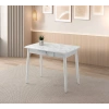 Ortadan Açılır Büyüyen Ahşap Yemek Masası Mermer Desenli 80x130cm SADECE MASA FİYATIDIR