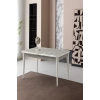 Ortadan Açılır Büyüyen Yemek Masası Mermer Desenli 70x120cm SADECE MASA FİYATIDIR