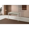 Ortadan Açılır Büyüyen Yemek Masası Mermer Desenli 80x130cm SADECE MASA FİYATIDIR